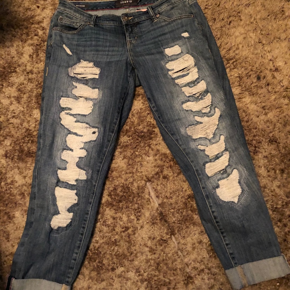 Torrid Premium Boyfriend Distressed Jeans (SOLD)